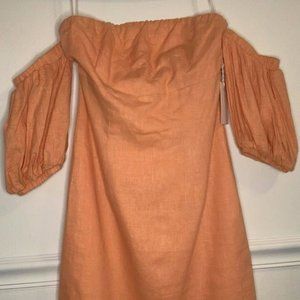 Off The Shoulder Puff Sleeve Dress